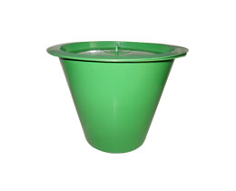 COMMODE PAN WITH LID 